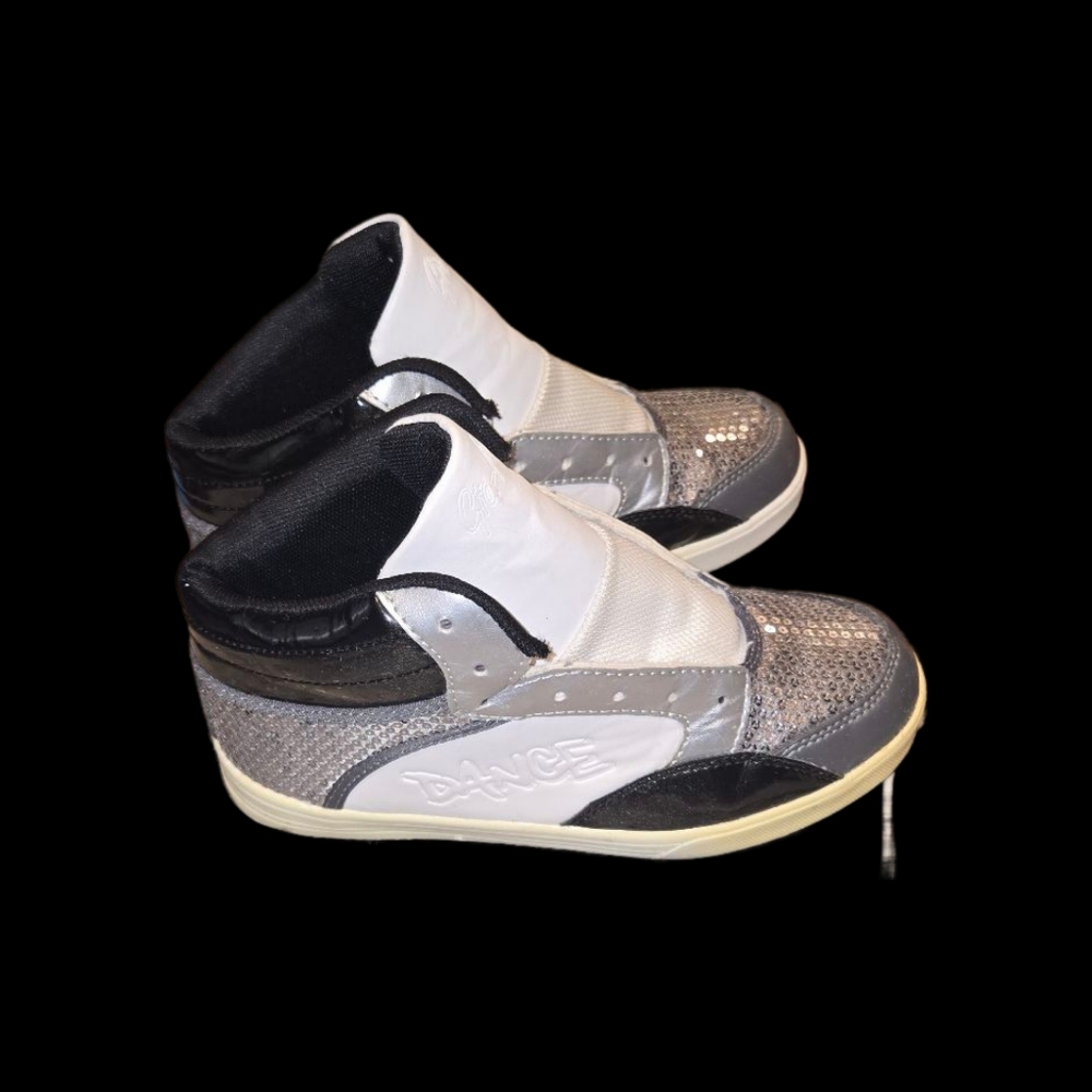 Dance Black and White High-Top Sneakers